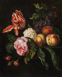 Still Life with Peaches